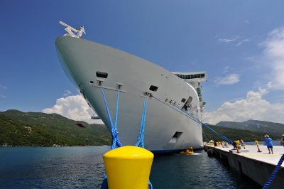 Docked in Haiti Royal Caribbean Resort Island 