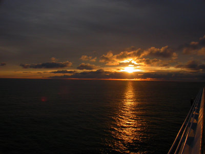 Sunrise on Mercry Cruise Ship Alaska