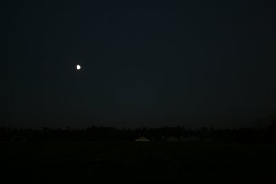 Moonrise and Chicken Coops