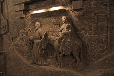 Mary and Joseph at the Wieliczka Salt Mine