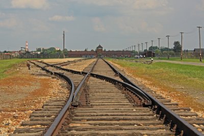 The dividing platform at Birkenau