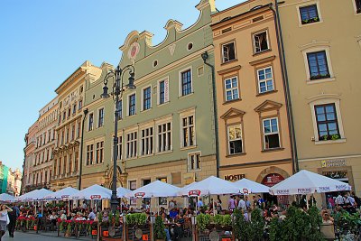 Krakow Main Market Square and Hostel