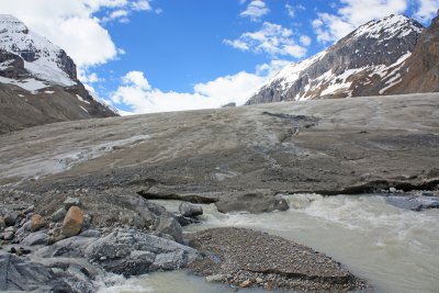 The melting Athabasca Glacier
