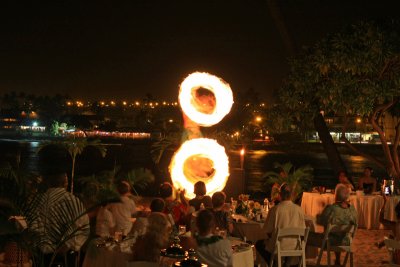 Fire Dancers at a luau