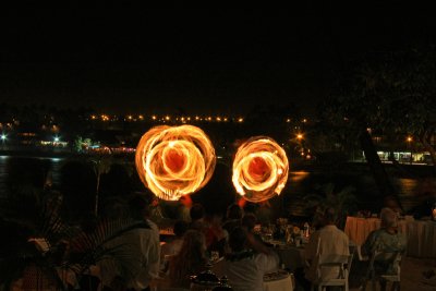 Fire Dancers at a luau