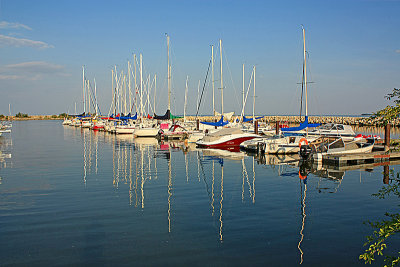 Gimli harbour, Lake Winnipeg