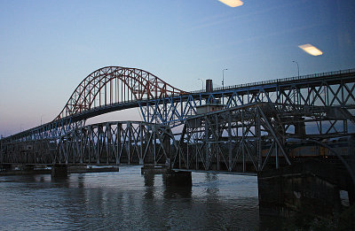 Crossing the Fraser River, BC