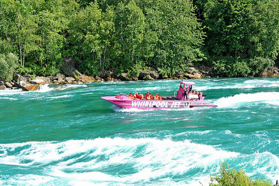 Jet boat on the rapids