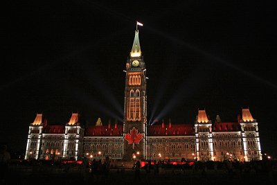 The Peace Tower and the Sound and Light Show