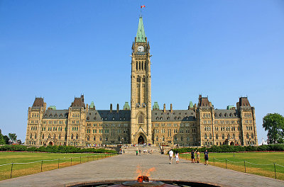 The Peace Tower and the Centennial Flame