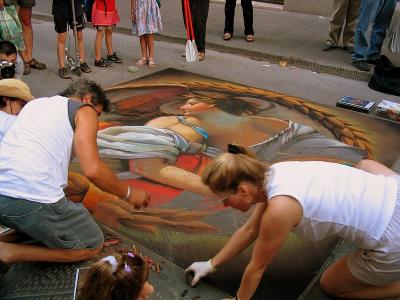 Painting the streets of Florence