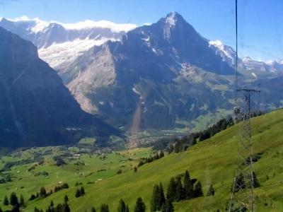 The Grindelwald valley and the Eiger