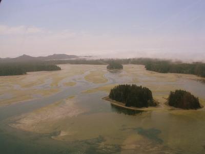 Clayoquot sound from a small 6 seater Cesna plane