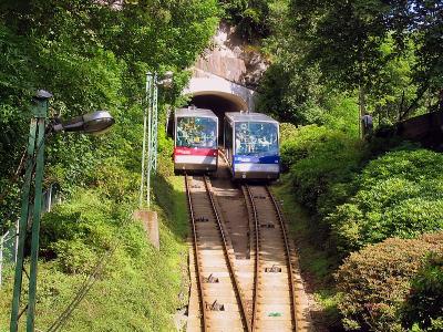 The funicular to the top of Mount Floyen, Bergen, Norway