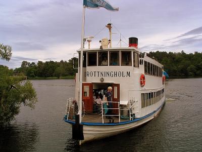 Boating to Drottingholm, the royal residence, Stockholm