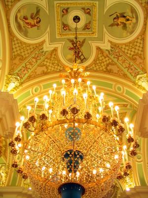 Inside the Peter and Paul Cathedral, St Petersburg