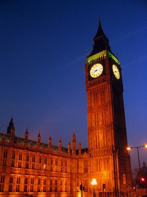 The Clock Tower, with Big Ben chiming away inside