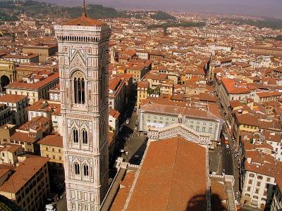 The view from the top of the Duomo, Florence