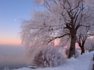 Seneca Lake State Park in February.