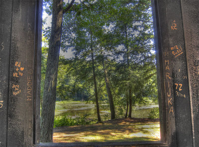 Punchbowl Lake View through Window