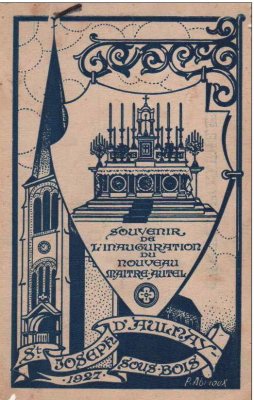 Inauguration du nouveau maitre-autel en 1927