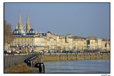 Quai along the River Garonne
