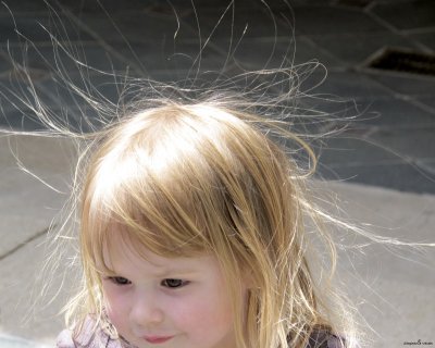 Fly away hair