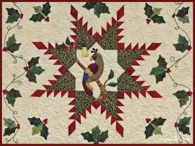 Partridge in a pear quilt