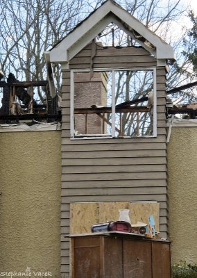 The second floor is gone