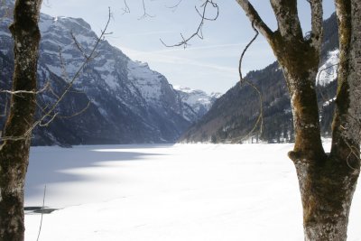 The turquise mountain lake