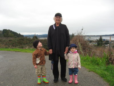 Nanoo and Great-Grandchildren at the end of Tyler's street