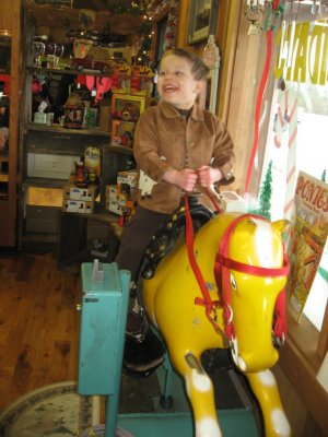Dylan on the horsey