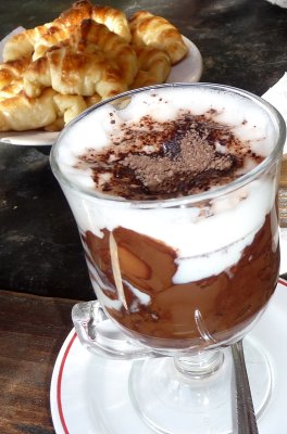 Hot Chocolate and Medialunas