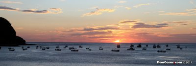 Sunset in Bay of San Juan del Sur