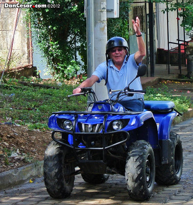 John on his Quad