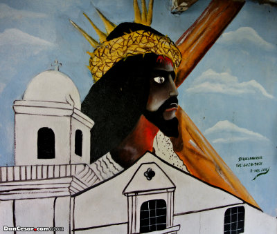 The Black Christ of Portobelo (mural)