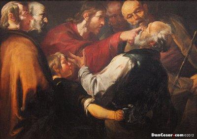 Christ Healing the Blind Man, c 1640, Gioachino Assereto, Italian, 1600-1649