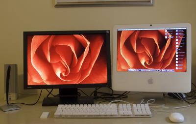 imac dual monitor setup-BenQ 20.1 inch LCD