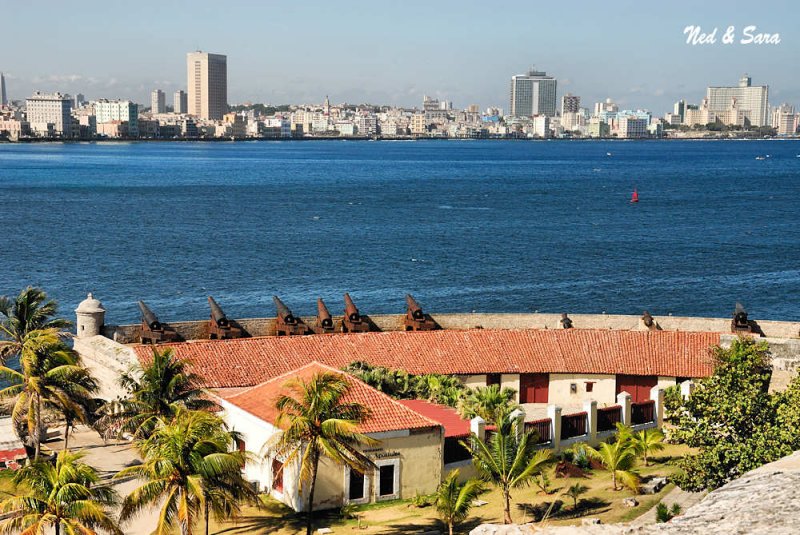 view of Havana from El Morro Fort
