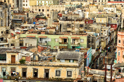 across the rooftops of old Havana