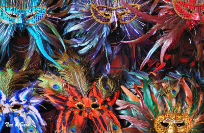 feather masks