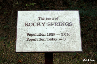 the town of  Rocky Springs, Mississippi