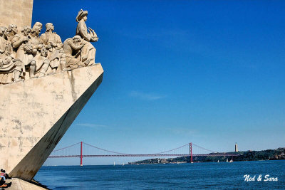 Monument to the Discoveries & 25th of April bridge