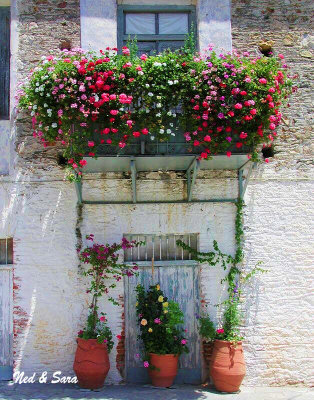 flowered balcony