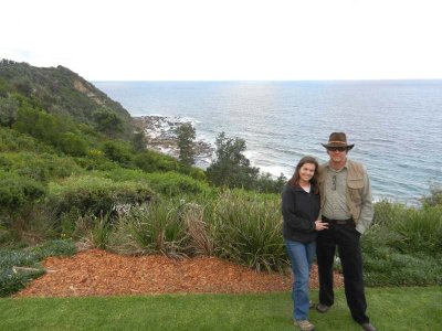 Overlooking the ocean
