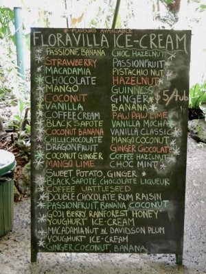 Ice cream shop in the Daintree forest