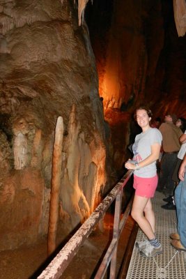 Jess in the Trezkinn cave
