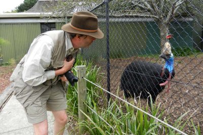 The cassowary does not like Jim
