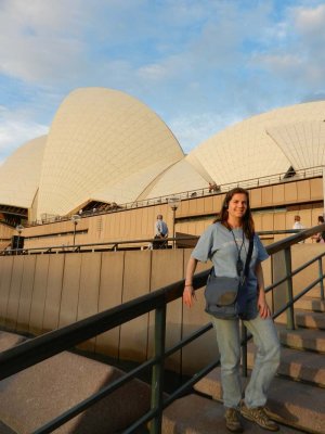 Cyn at the Opera House in Sydney
