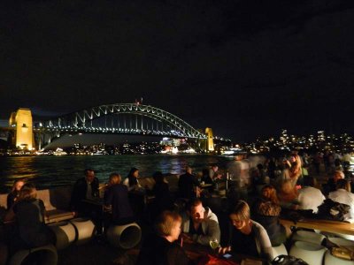 Dinner in front of the Opera House
